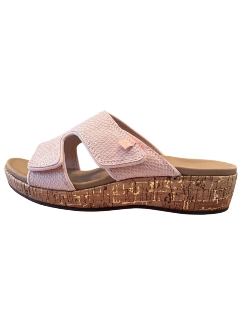 Waco Camille Pale Blush Size 8 Spenco Slip On Sandal NWB